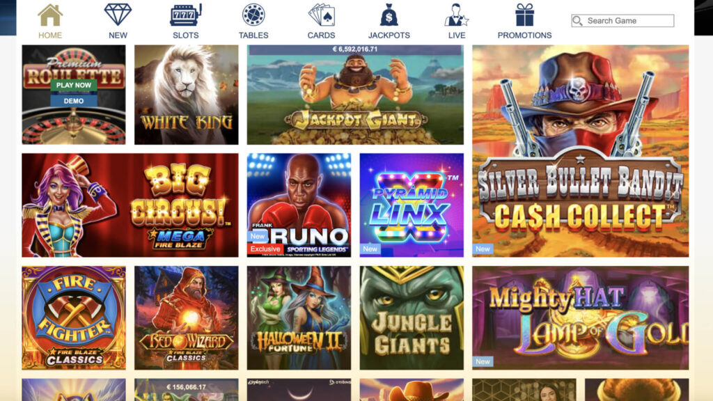 What games does Europa Casino offer?